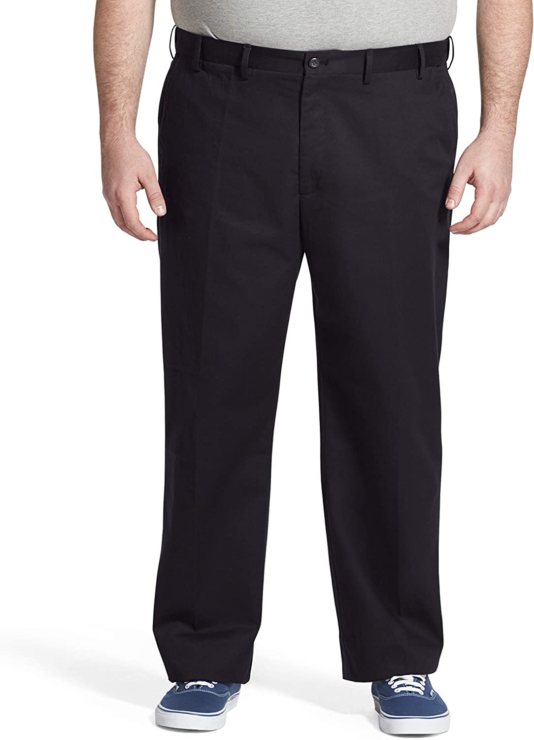 Men's Big & Tall Big and Tall Flat Front Extended Twill Pant