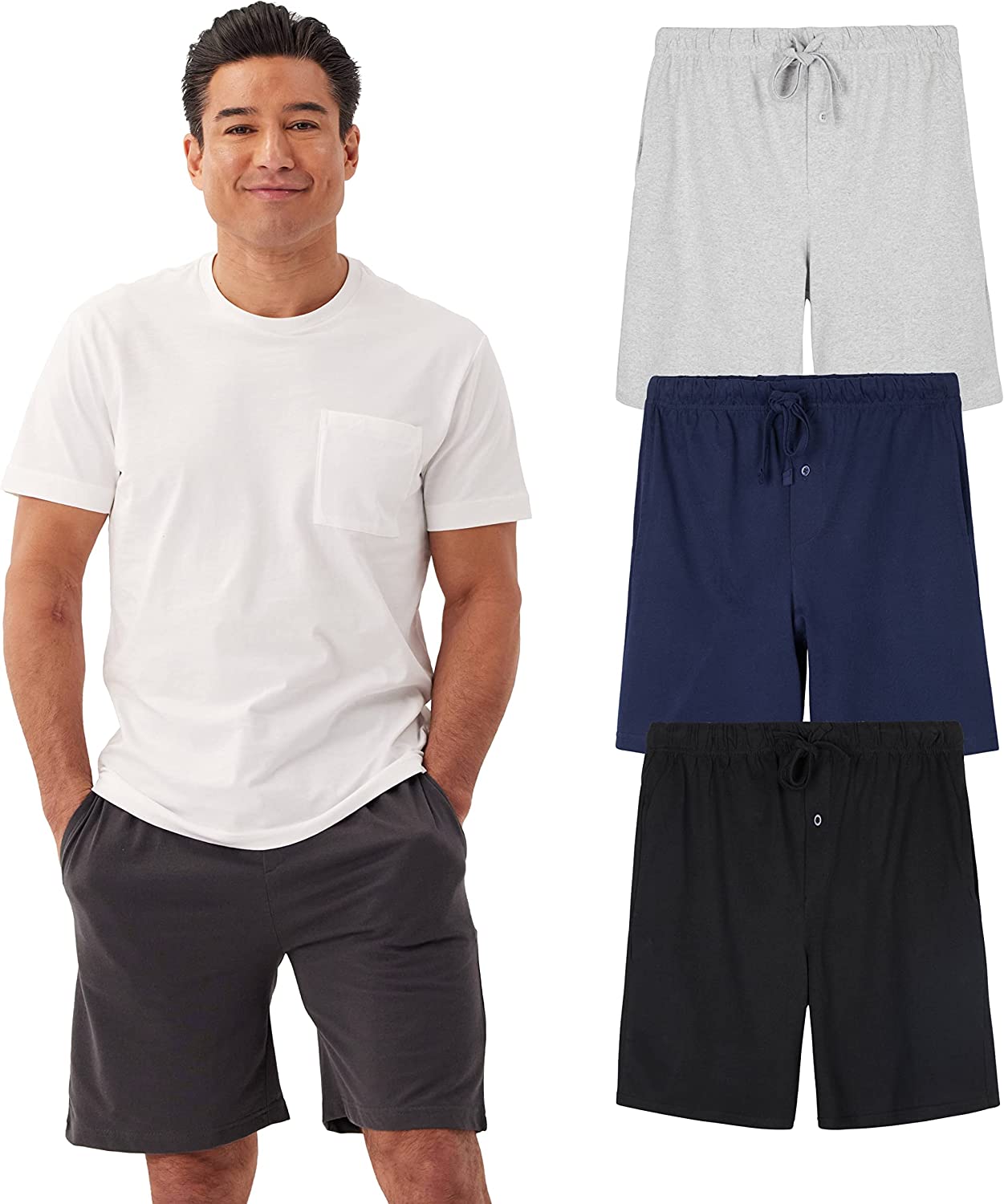 Men’s Cotton Ultra-Soft Knit Sleep Pajama Shorts & Lounge Wear