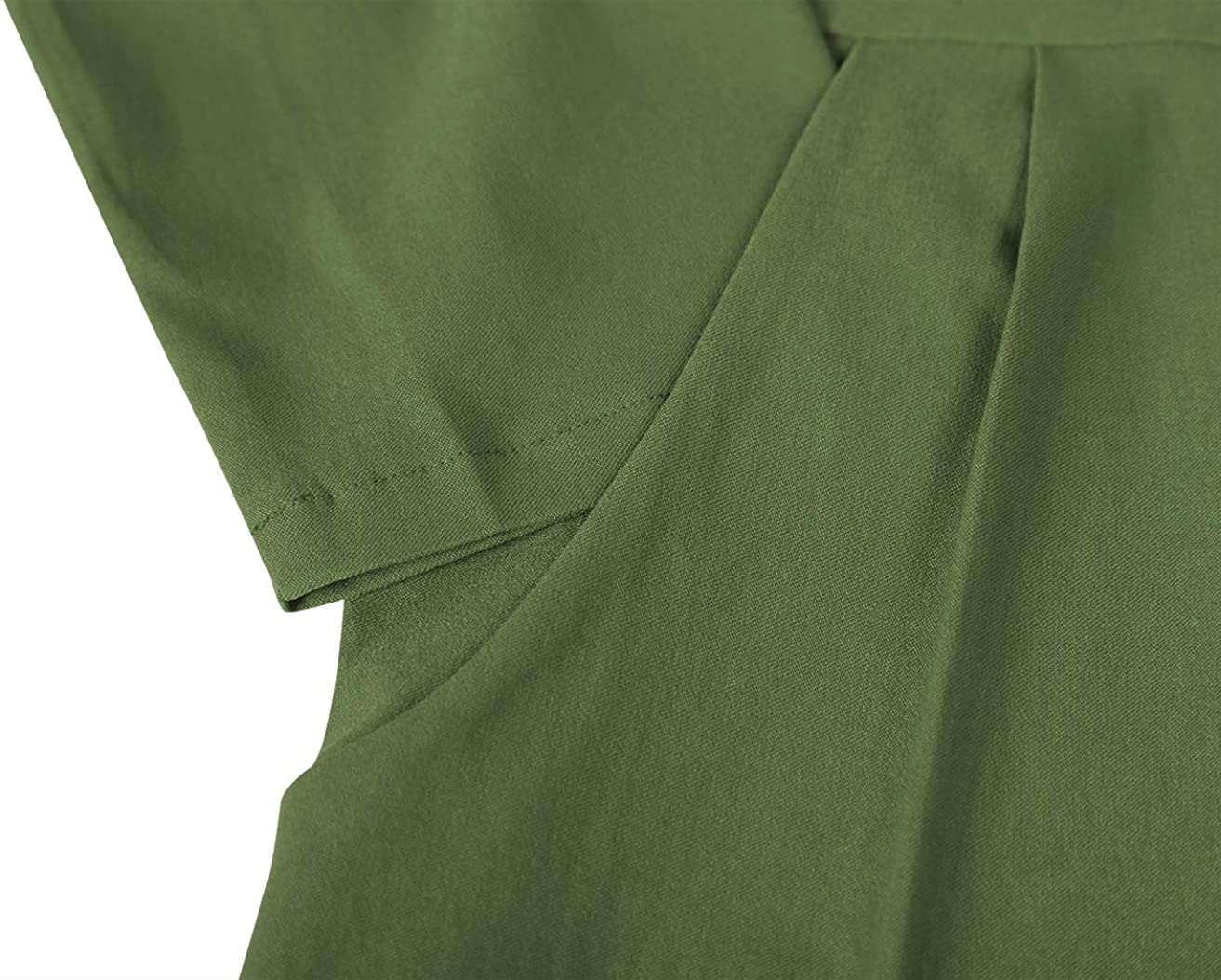 Women's Classic Vintage Tie Neck Formal Cocktail Dress with Pocket