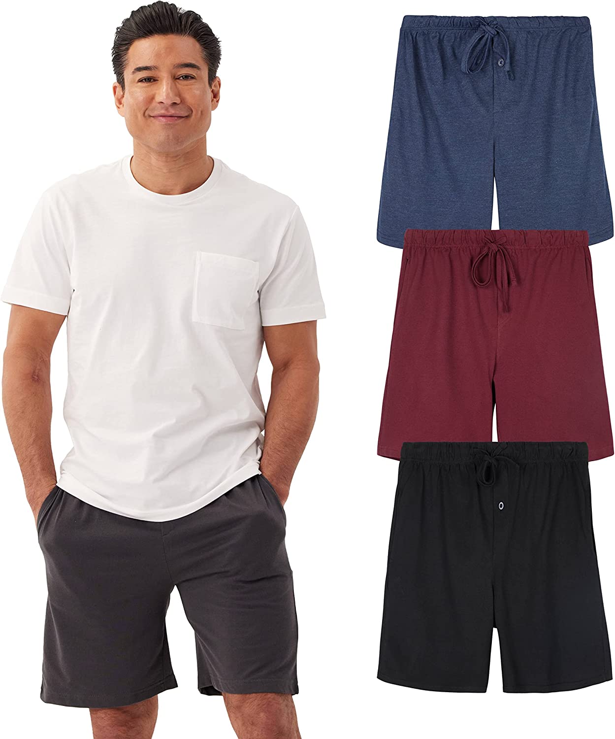 Men’s Cotton Ultra-Soft Knit Sleep Pajama Shorts & Lounge Wear