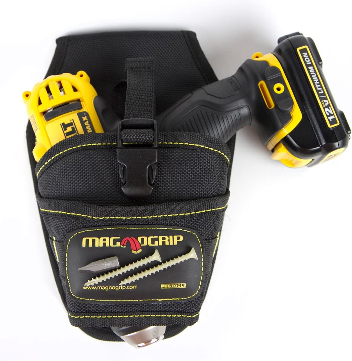 MagnoGrip 002-580 Magnetic Drill Holster - Left and Right Handed, Black