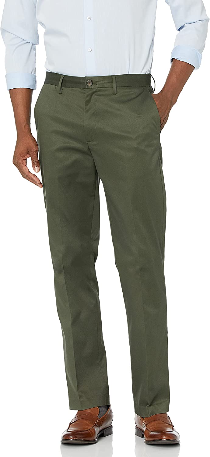 Down Men's Straight Fit Non-Iron Dress Chino Pant