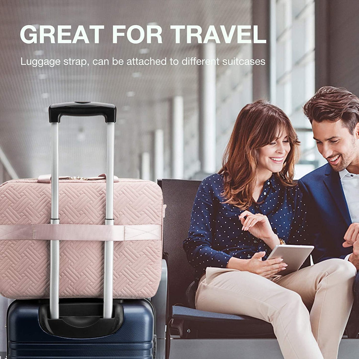 Laptop Bag for Women,BAGSMART 15.6 Inch Laptop Case Computer Bag Briefcase for Ladies