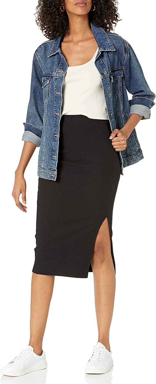 Women's Veronique High Waist Slit Skirt