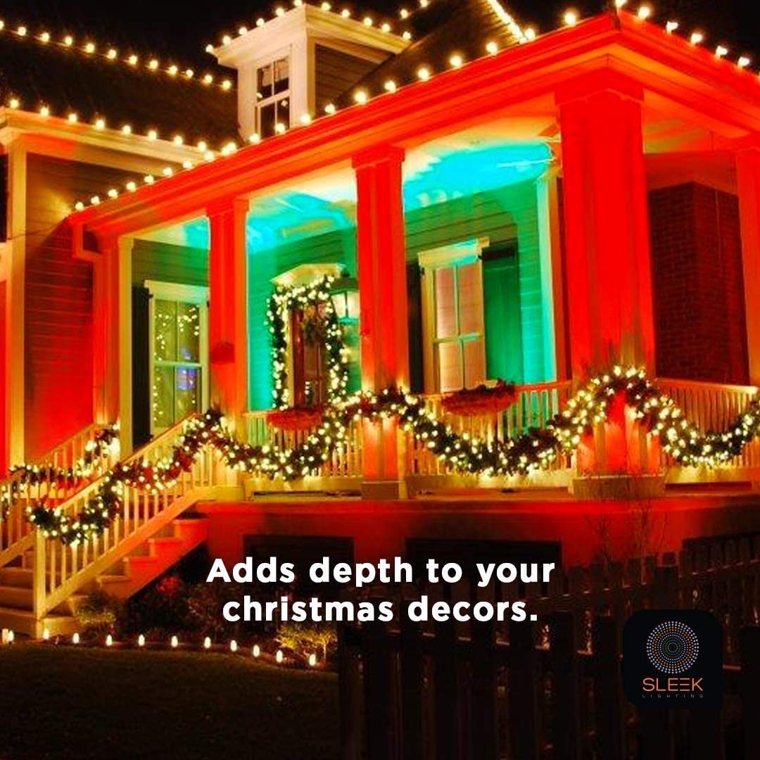 SleekLighting 13 Watt Red Bug Light Bulbs for Outdoor – General Purpose Spiral CFL Red Light Bulbs- UL Approved- Uses 13 Watts of Energy, 120 Volts, E26 Medium Base. (Pack of 2)