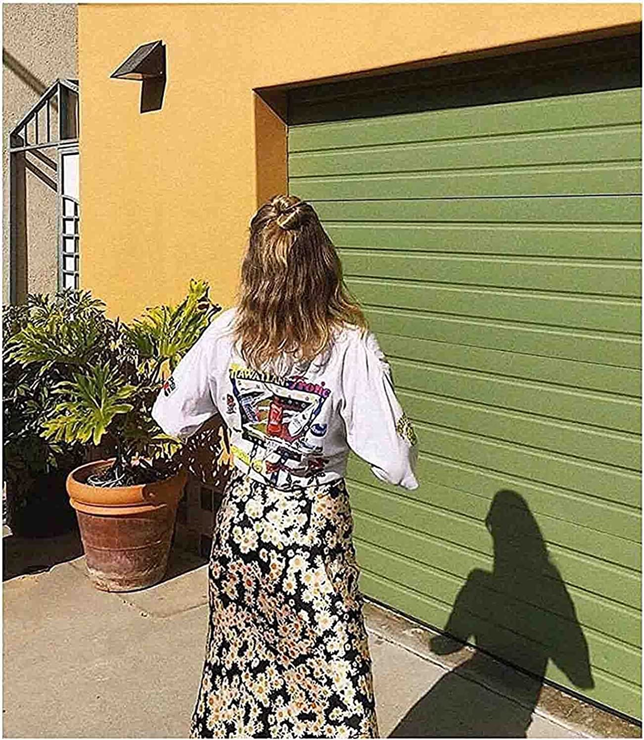 Print Skirt for Women Cheetah High Waist Silk Satin Elasticized Skirts