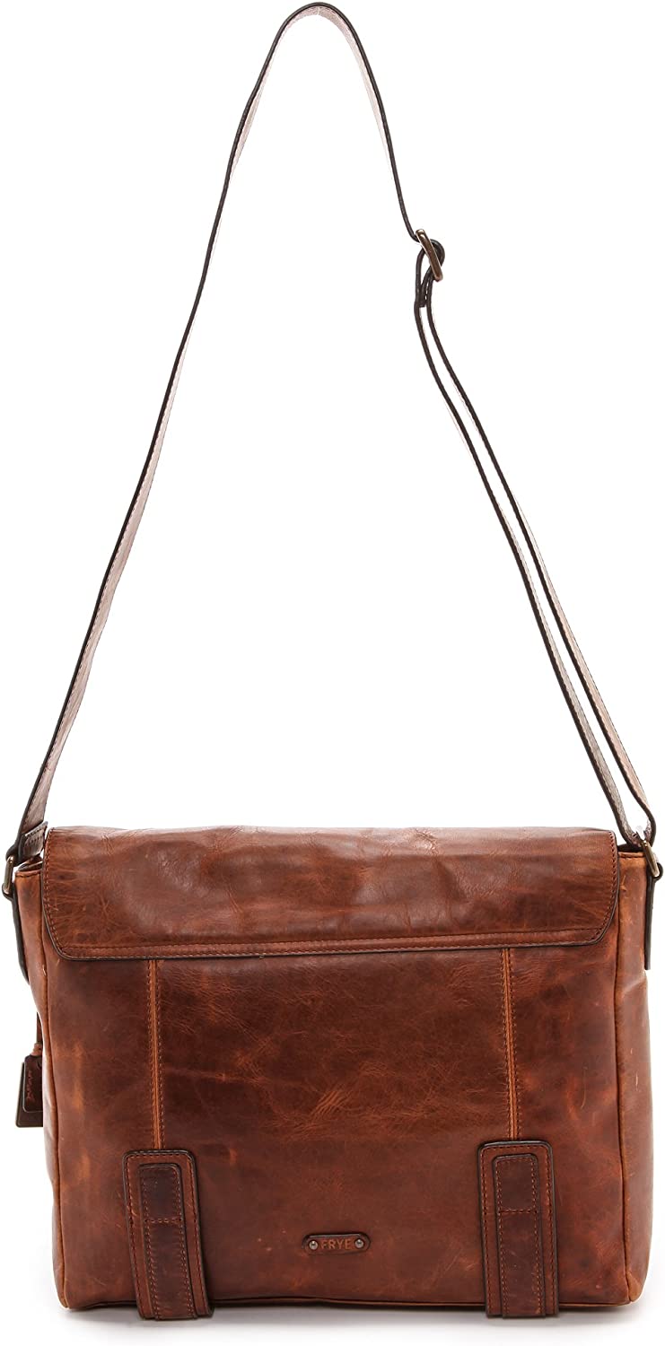 Men's Logan Messenger Bag, Cognac, One Size