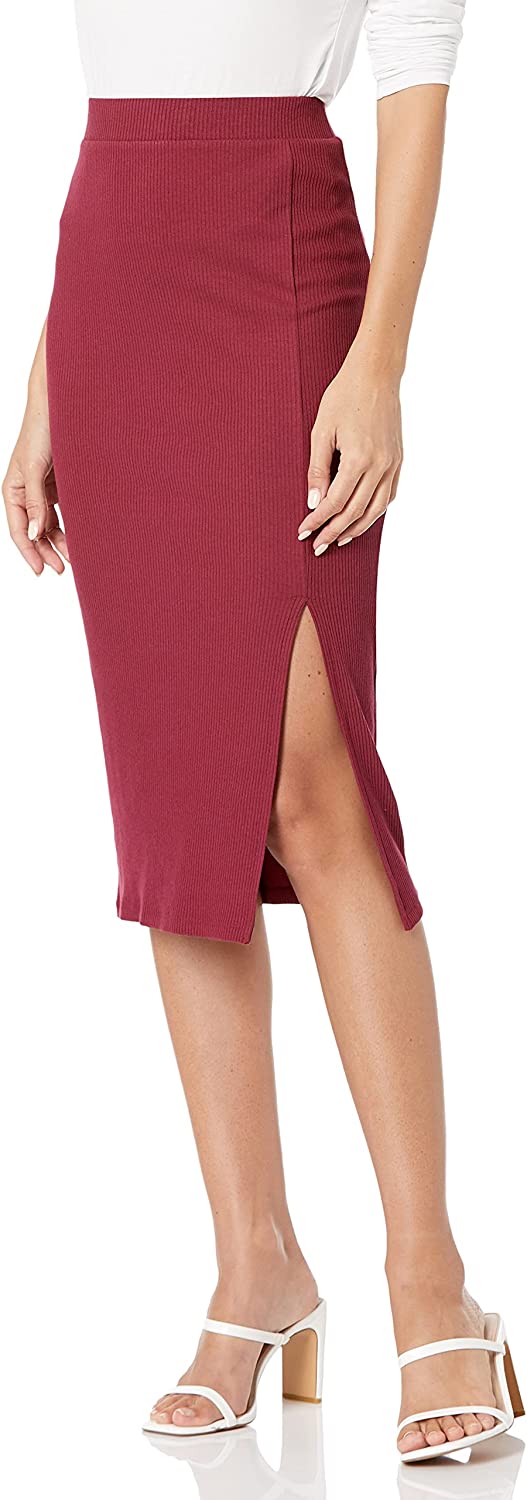 Women's Veronique High Waist Slit Skirt
