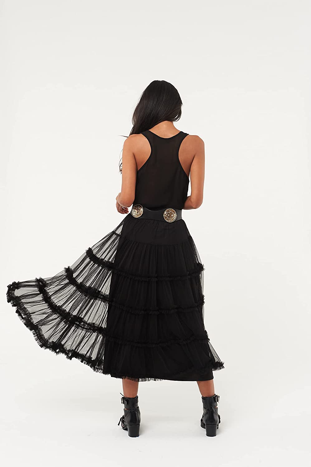 Women's Crown Tulle Midi Skirt