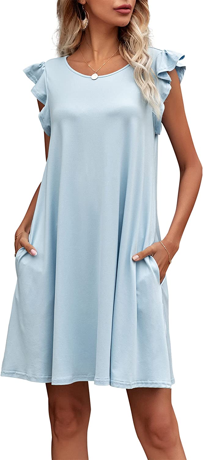 Womens Loose Casual Summer Dress with Pockets