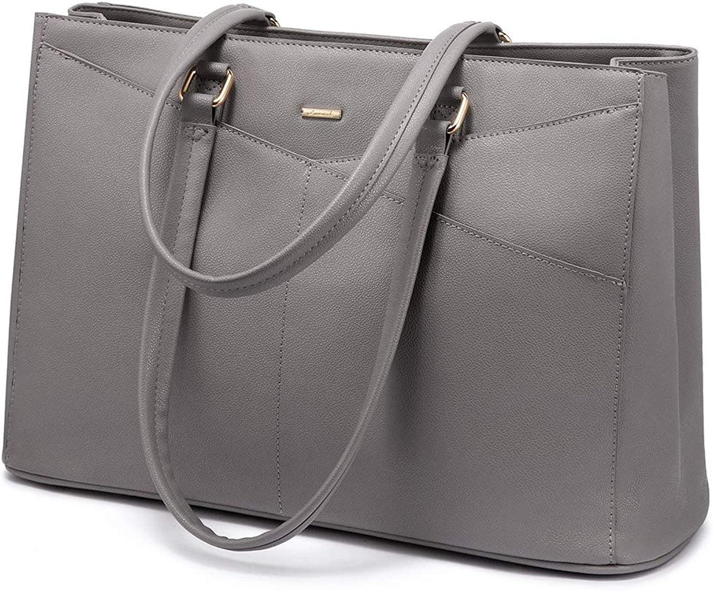 Laptop Tote Bag for Women 15.6 Inch Waterproof Leather Computer Bags Women Business Office Work Bag Briefcase