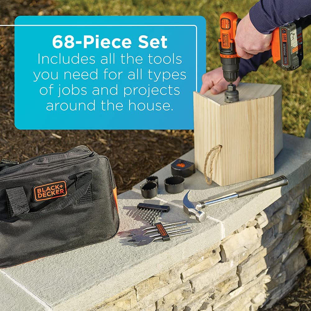 20V Max Drill & Home Tool Kit, 68 Piece (LDX120PK)