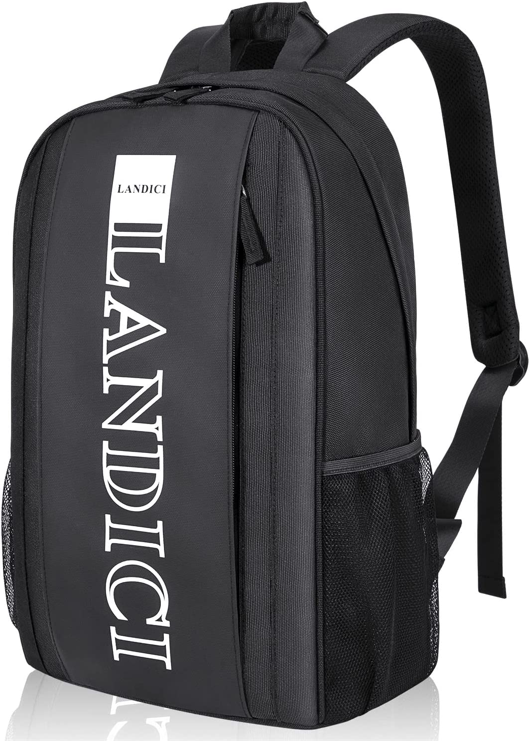 Casual Daypack Backpack for Men Women,Lightweight Coummter Back Pack with 15.6 Inch Laptop Compartment,Waterproof School Bookbag for College Work and Travel,Black