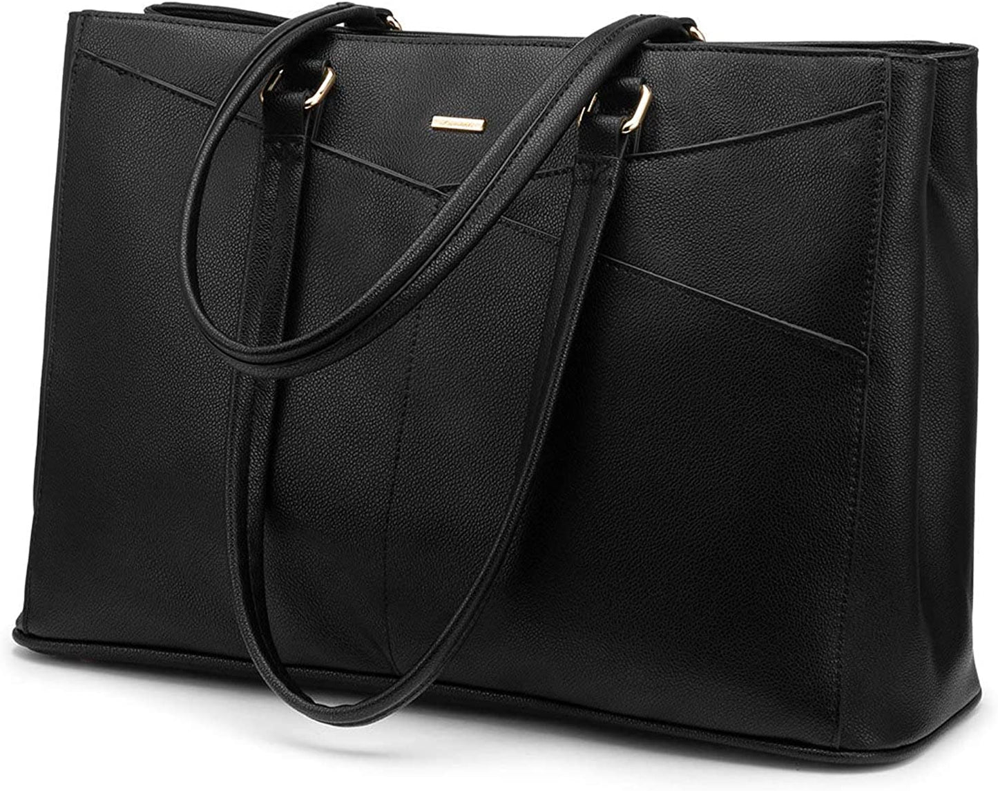 Laptop Tote Bag for Women 15.6 Inch Waterproof Leather Computer Bags Women Business Office Work Bag Briefcase
