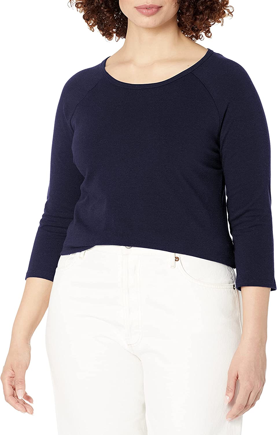 Women's Stretch Cotton Raglan Sleeve Tee