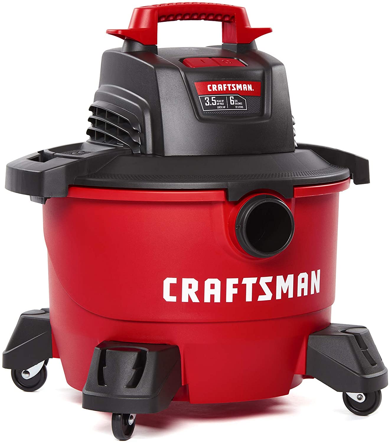 Gallon 4.25 Peak HP Wet/Dry Vac, Portable Shop Vacuum with Attachments , Red