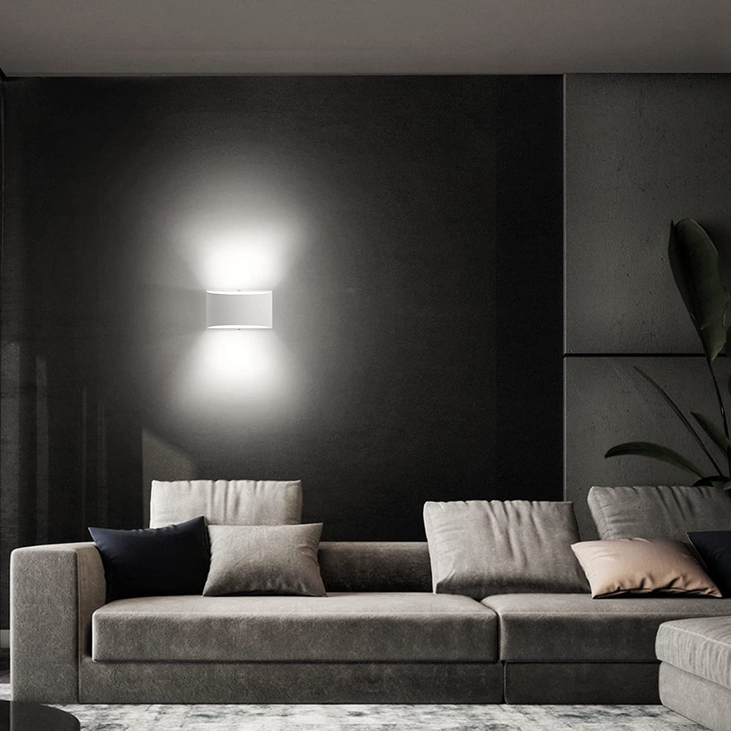 LED Wall Sconce,Up and Down Indoor Wall Lamps, Wall Lighting Fixture Lamps, Interior Wall Lights for Living Room, Bedroom, Hallway,Corridor,Conservatory Cool White 6000K(1PCS Wall Sconce)