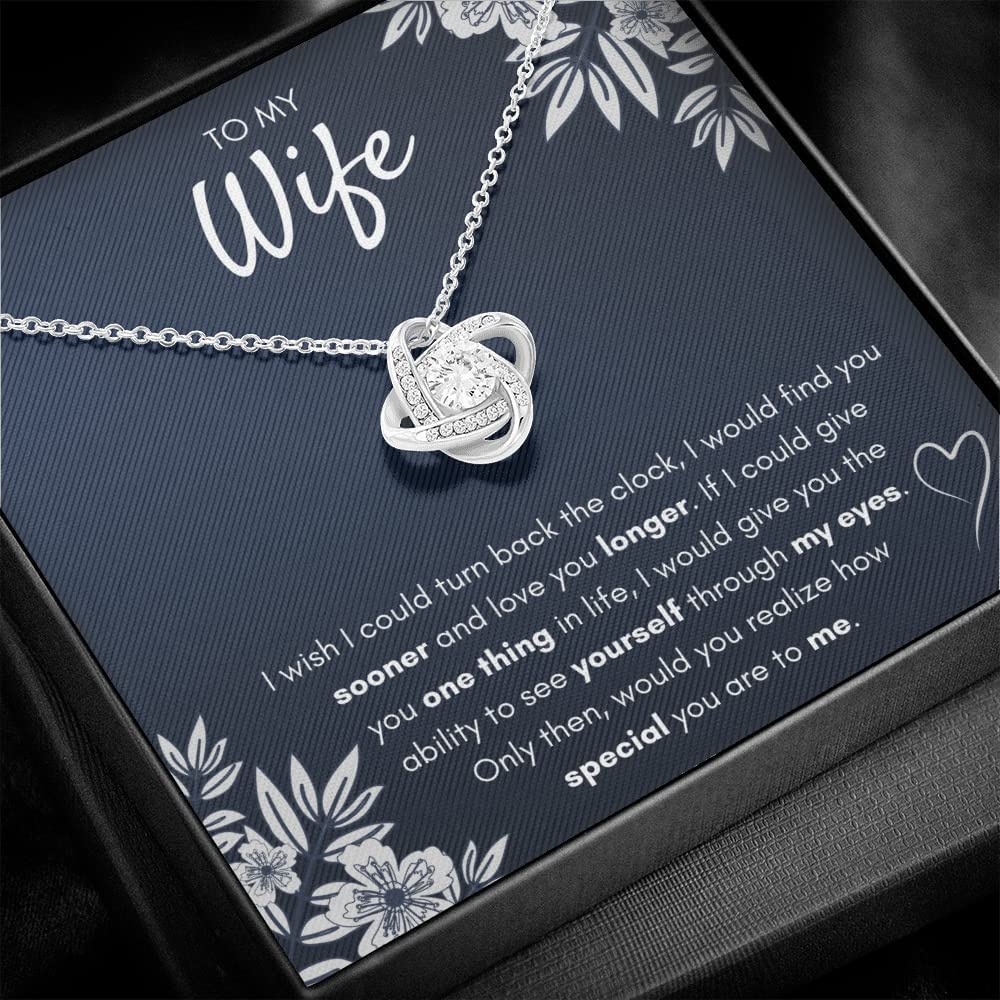 Gifts For Wife Birthday Gifts From Husband Necklace Valentines Day Find You Sooner Jewelry Box Pendant Personalized Custom Made Romantic Gift For My Best Wife Ever