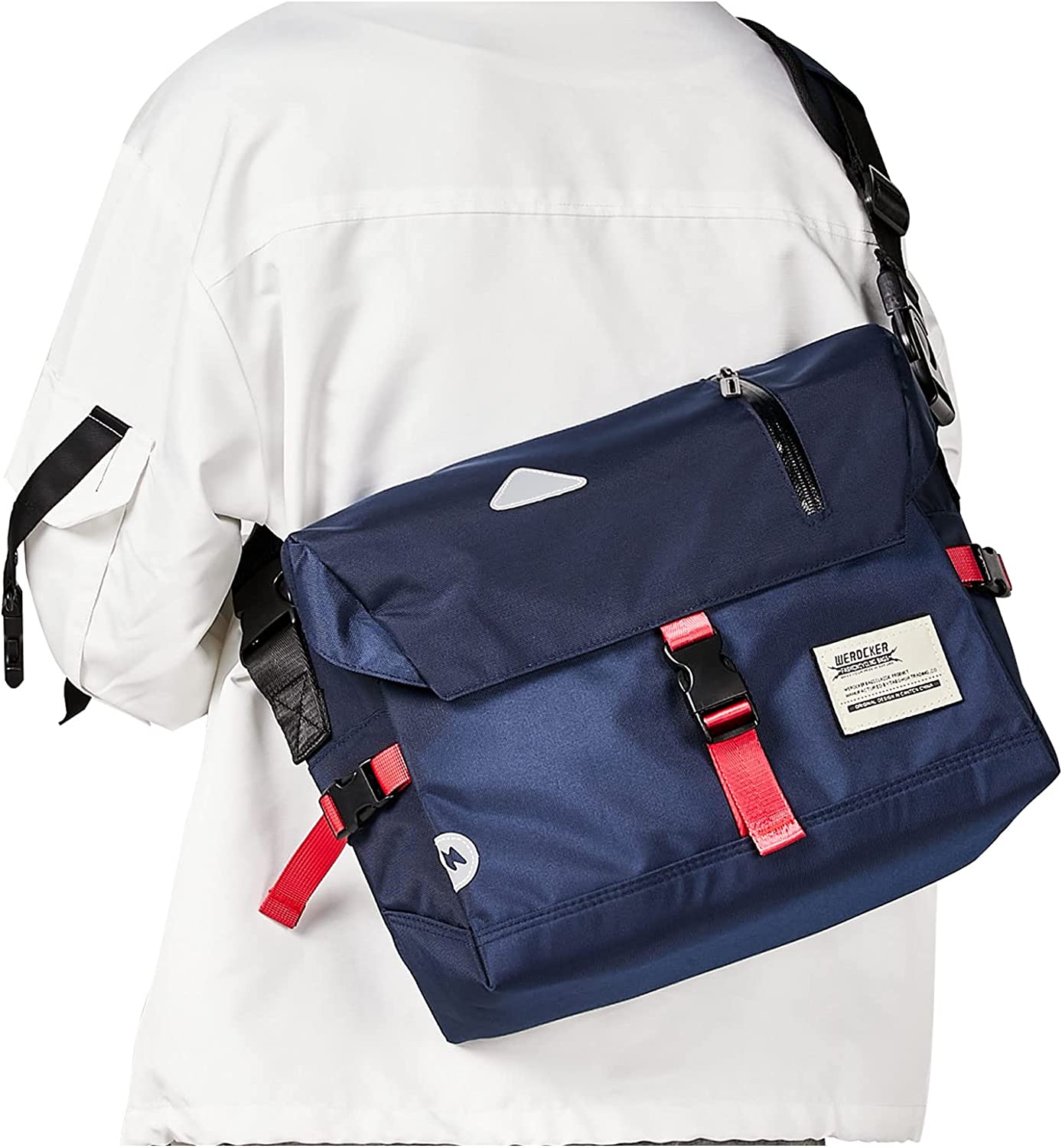 Small Messenger Bag for Men Women Crossbody Bike Satchel Message College Shoulder Backpack School Satchel Bags