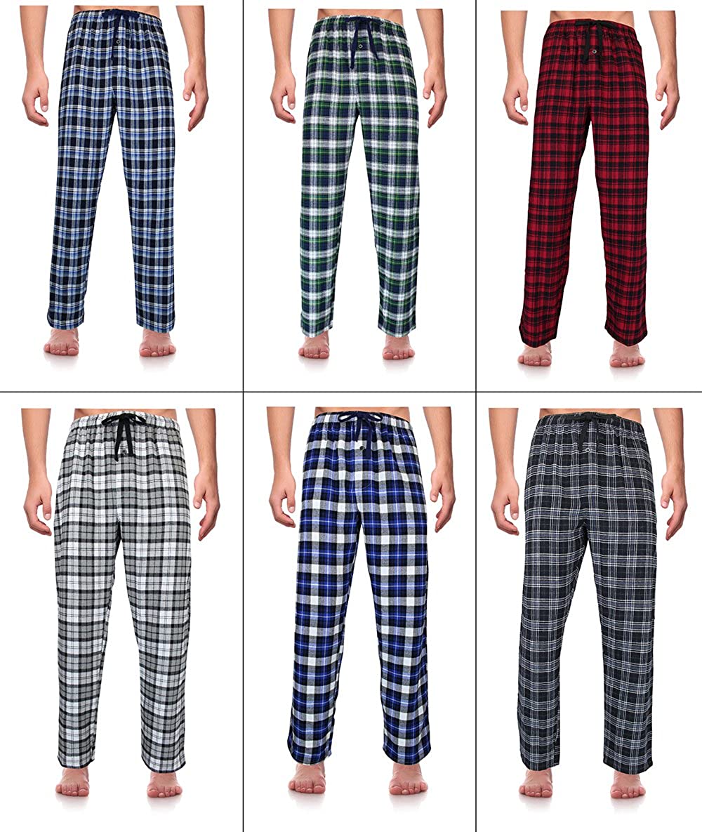 Classical Sleepwear Men’s 100% Cotton Flannel Pajama Pants,