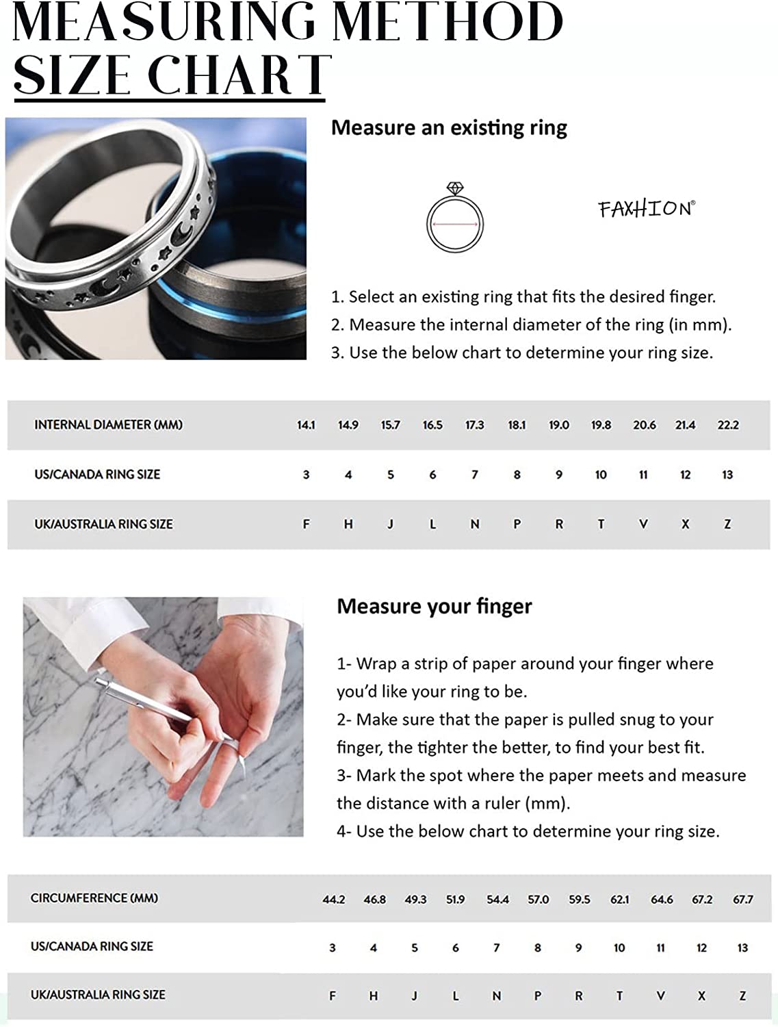 Stainless Steel Fidget Band Rings for Men Women Boys Girls, Anxiety Ring, Fidget Rings for Anxiety, Sliver Black Band Ring Set 8mm 6mm 4mm, Anti Anxiety Spinner Ring Cool Stress Relieveing Rings Set, Wedding Pormise Band Ring, FAXHION rings
