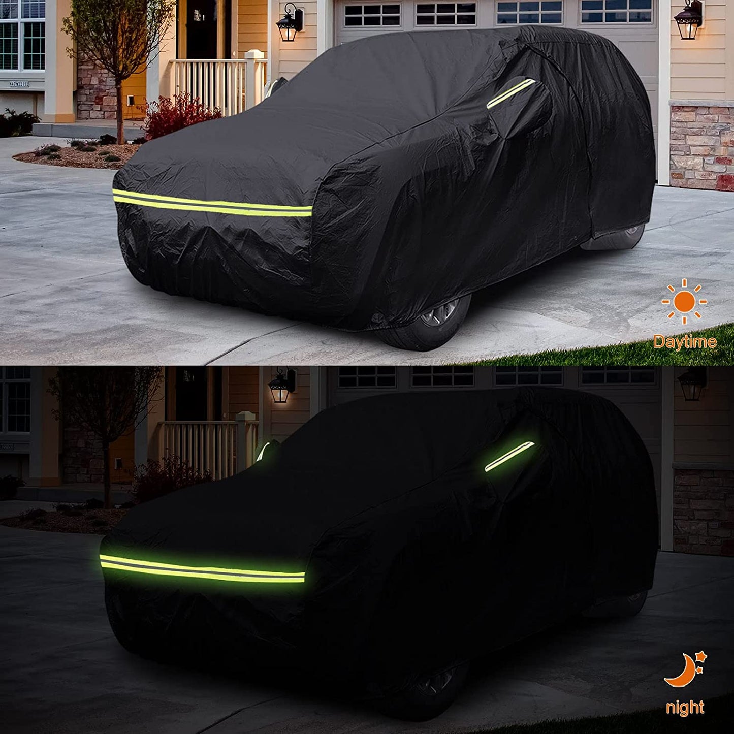 Waterproof Car Cover Replace for 2009-2021 2022 Kia Soul, 6 Layers Custom-Fit All Weather Full Car Covers with Zipper Door for Snow Rain Dust Hail Protection (Soul)