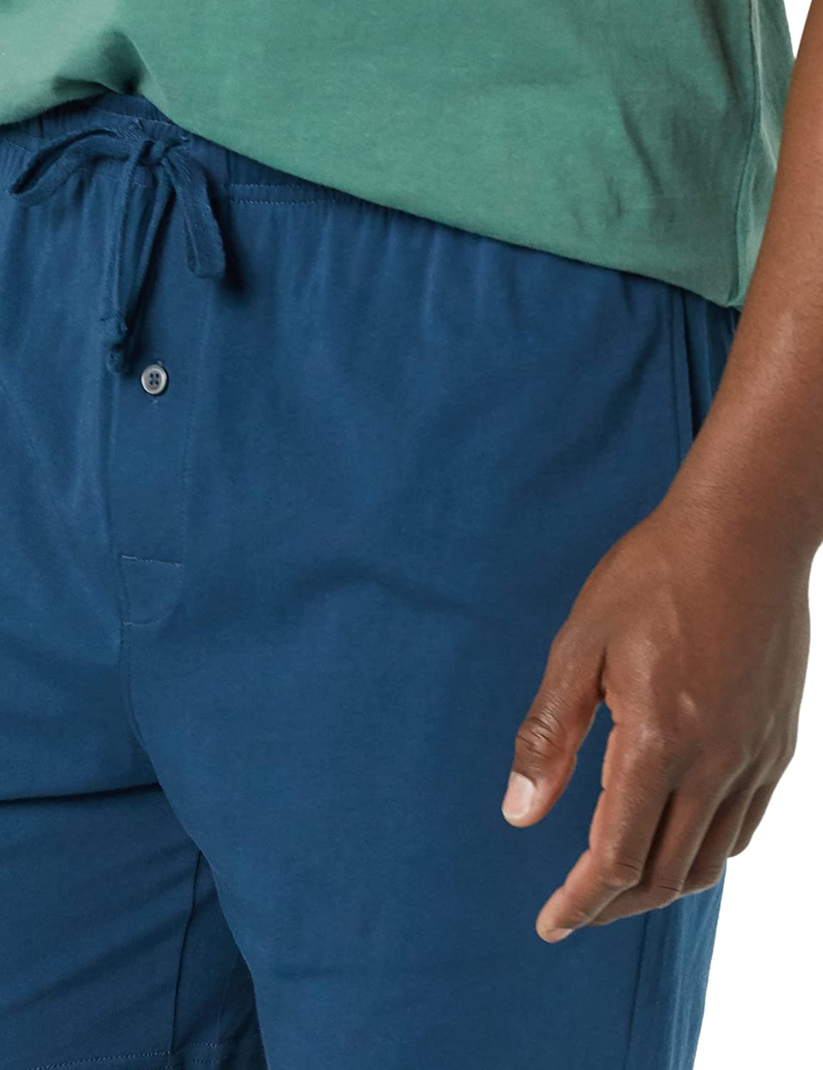 Essentials Men's Cotton Pajama Shorts, Pack of 2