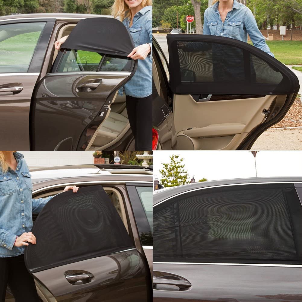 Car Window Curtain Sun Shade Side Mesh Foldable Sunshade Protection New Universal Car Breathable Flexible Heat Cover