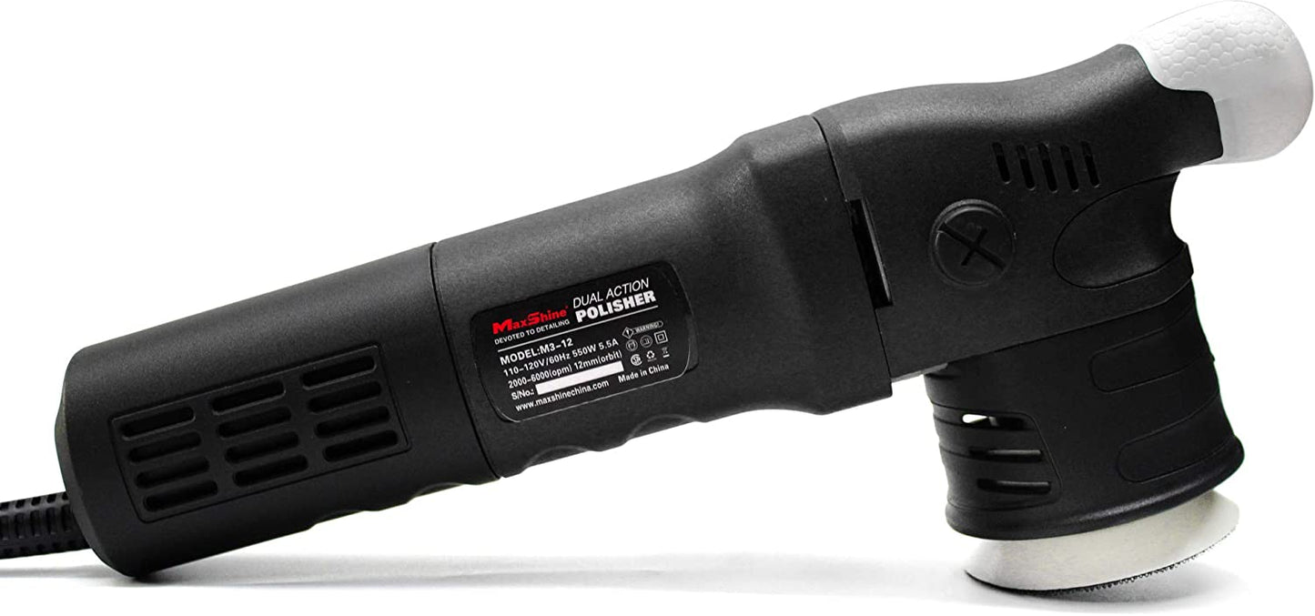 M312 DA/Dual Action Polisher with 3" Backing Plate: 12mm Orbit/550 Watt