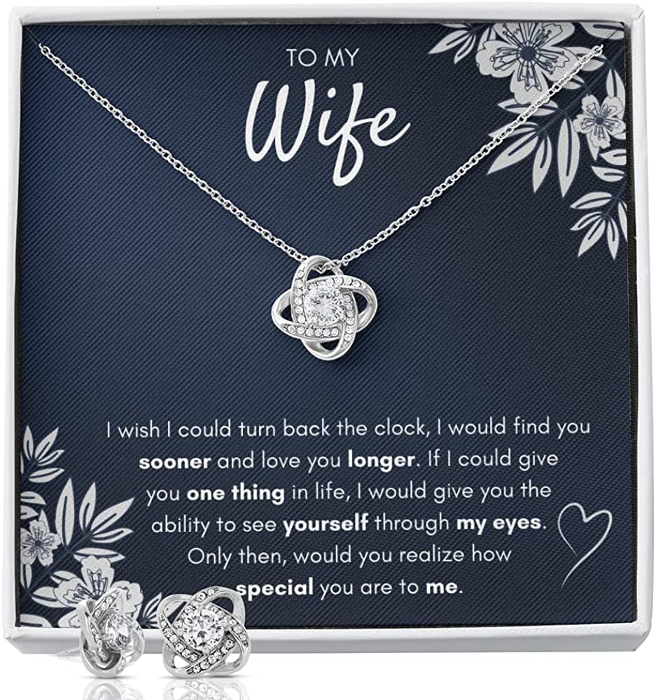 Gifts For Wife Birthday Gifts From Husband Necklace Valentines Day Find You Sooner Jewelry Box Pendant Personalized Custom Made Romantic Gift For My Best Wife Ever