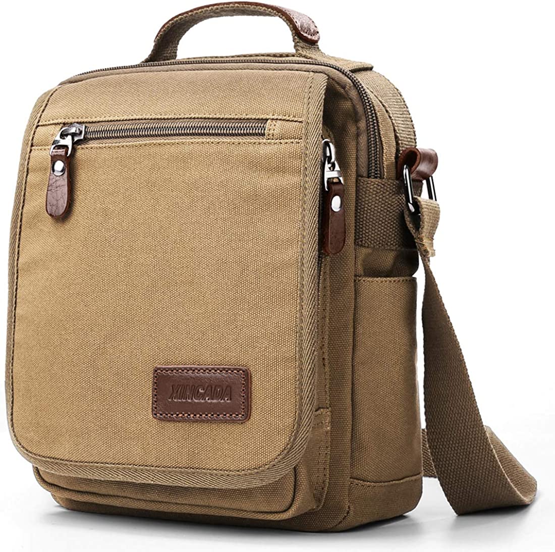 Mens Bag Messenger Bag Canvas Shoulder Bags Travel Bag Man Purse Crossbody Bags for Work Business