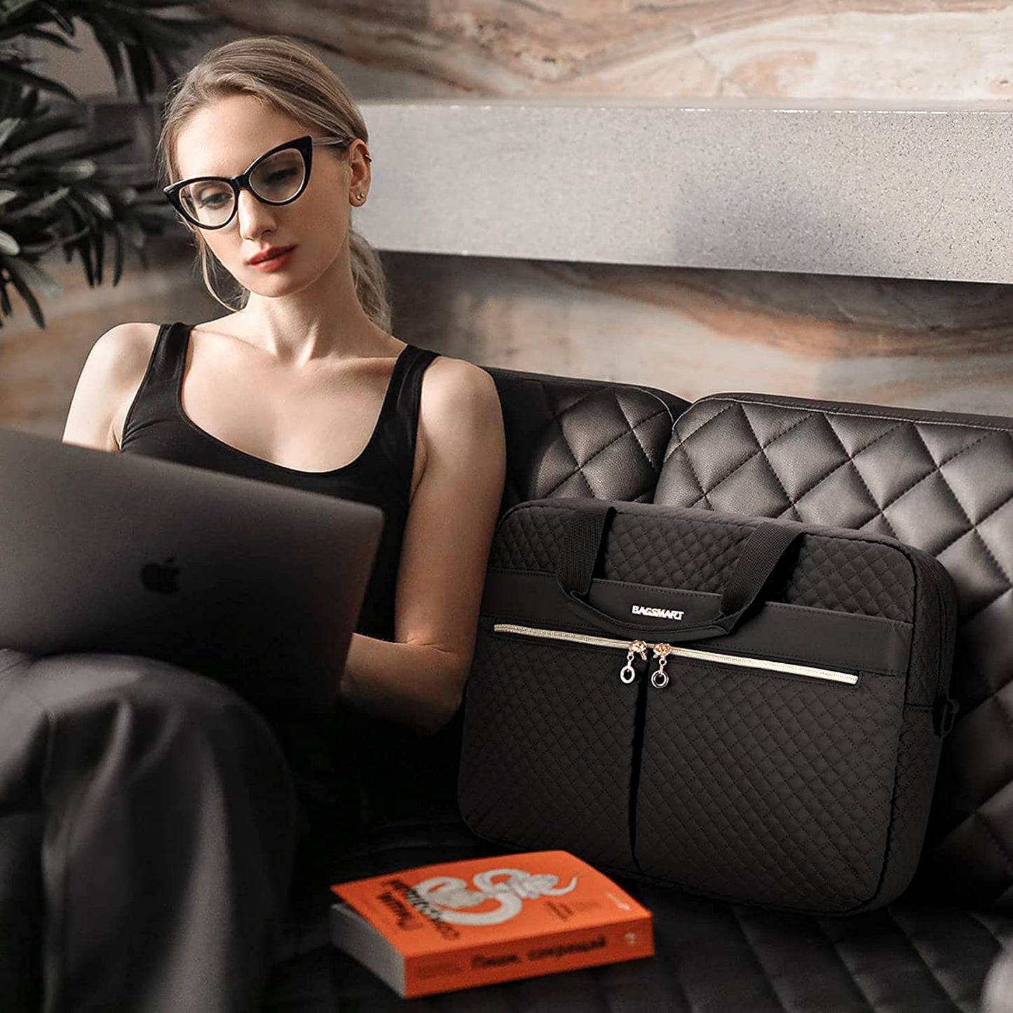 17.3 Inch Laptop Bag,BAGSMART Briefcase for Women Large Laptop Case Computer Bag Office Travel Business
