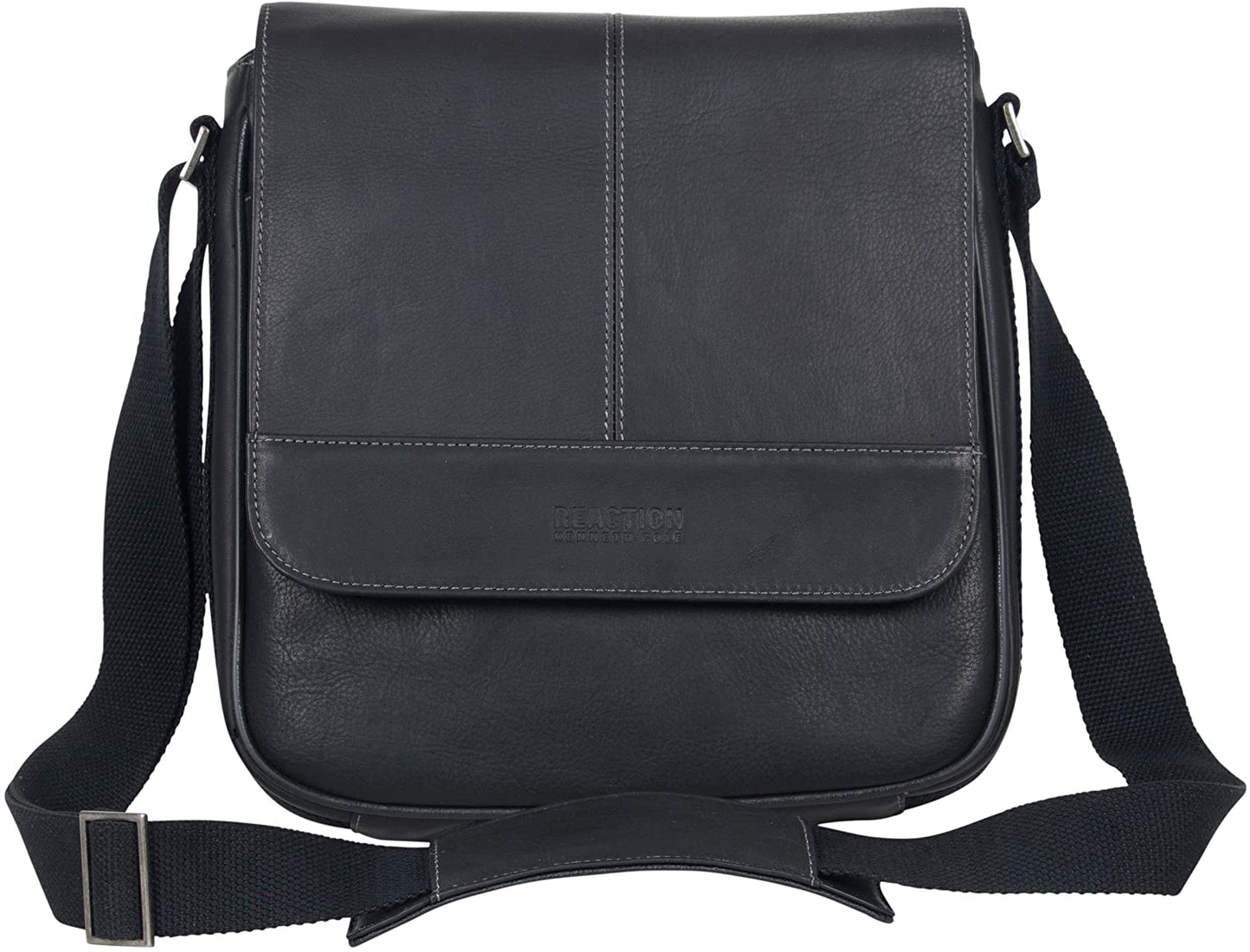 Kenneth Cole Reaction Come Bag Soon - Colombian Leather Laptop & iPad Messenger, Brown