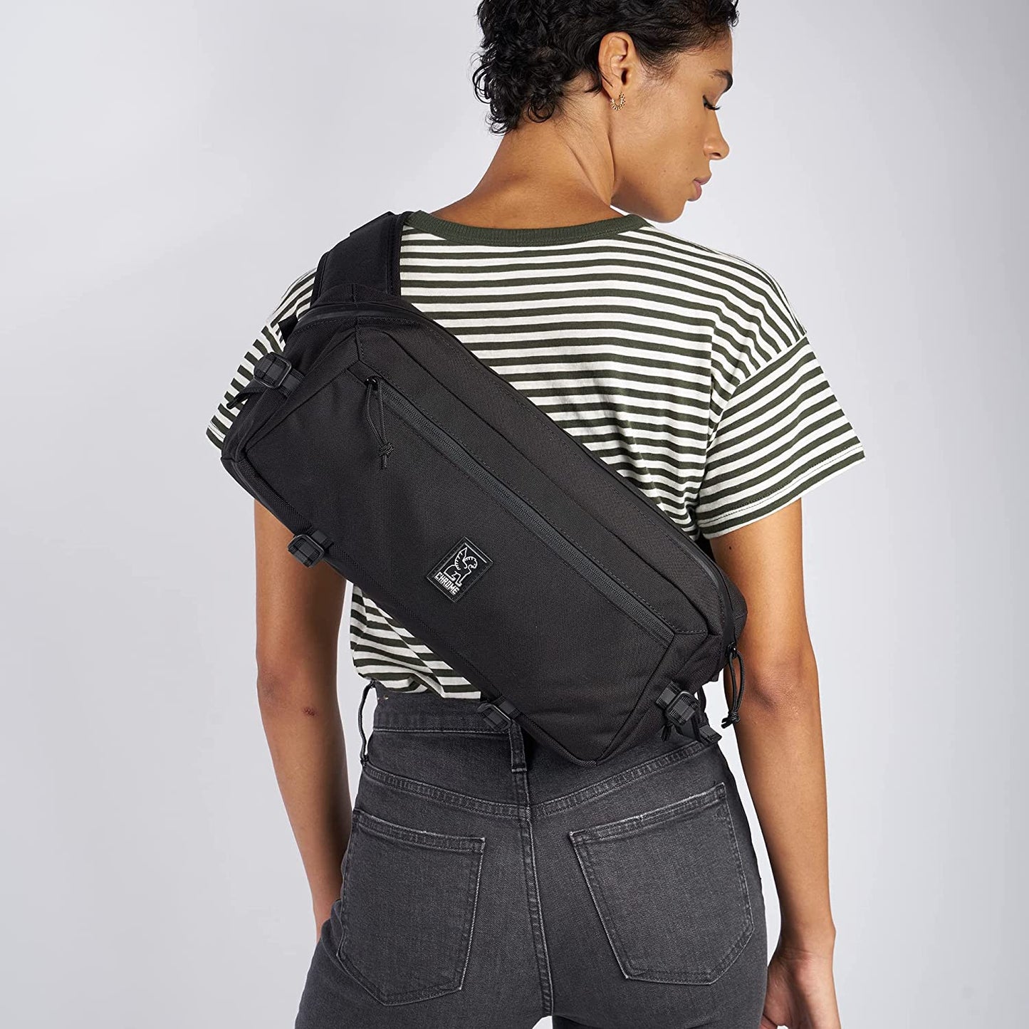 Chrome Industries Kadet Sling Messenger Bag - Low Profile Crossbody Pack Our Signature Belt Buckle Closure, 9 Liter