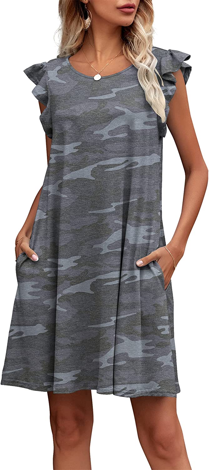 Womens Loose Casual Summer Dress with Pockets
