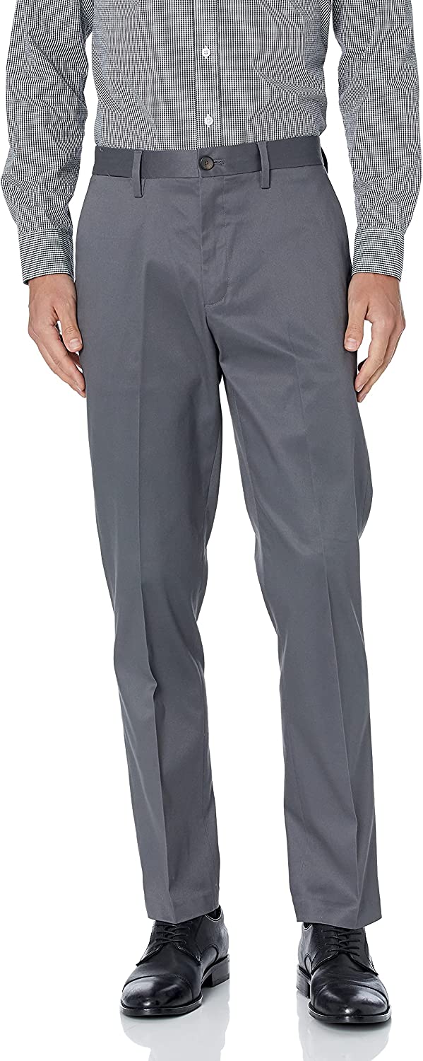 Down Men's Straight Fit Non-Iron Dress Chino Pant