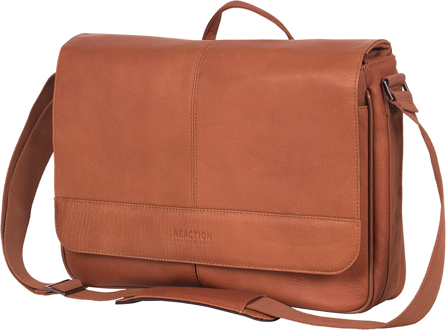Cole Reaction Risky Business Messenger Full-Grain Colombian Leather Crossbody Laptop Case & Tablet Day Bag