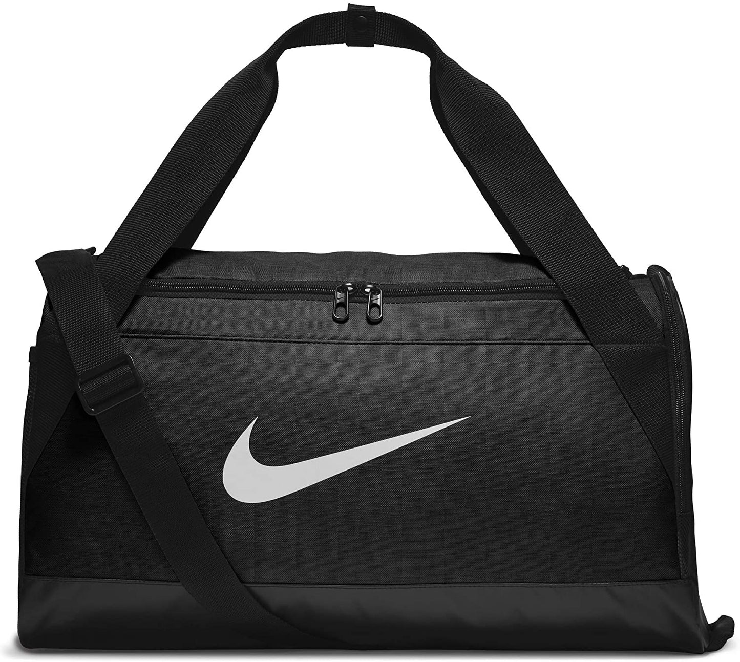 NIKE Brasilia Training Duffel Bag, Black/Black/White, Small