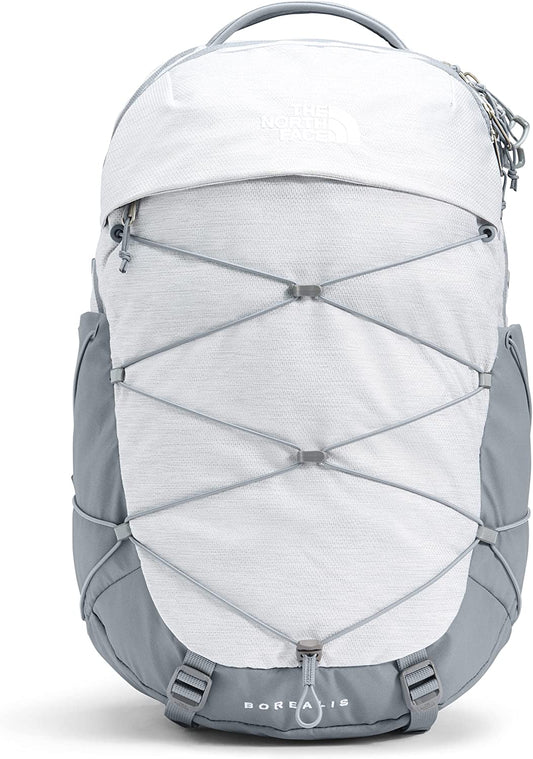 Women's Borealis School Laptop Backpack, TNF White Metallic Mélange/Mid Grey, One Size