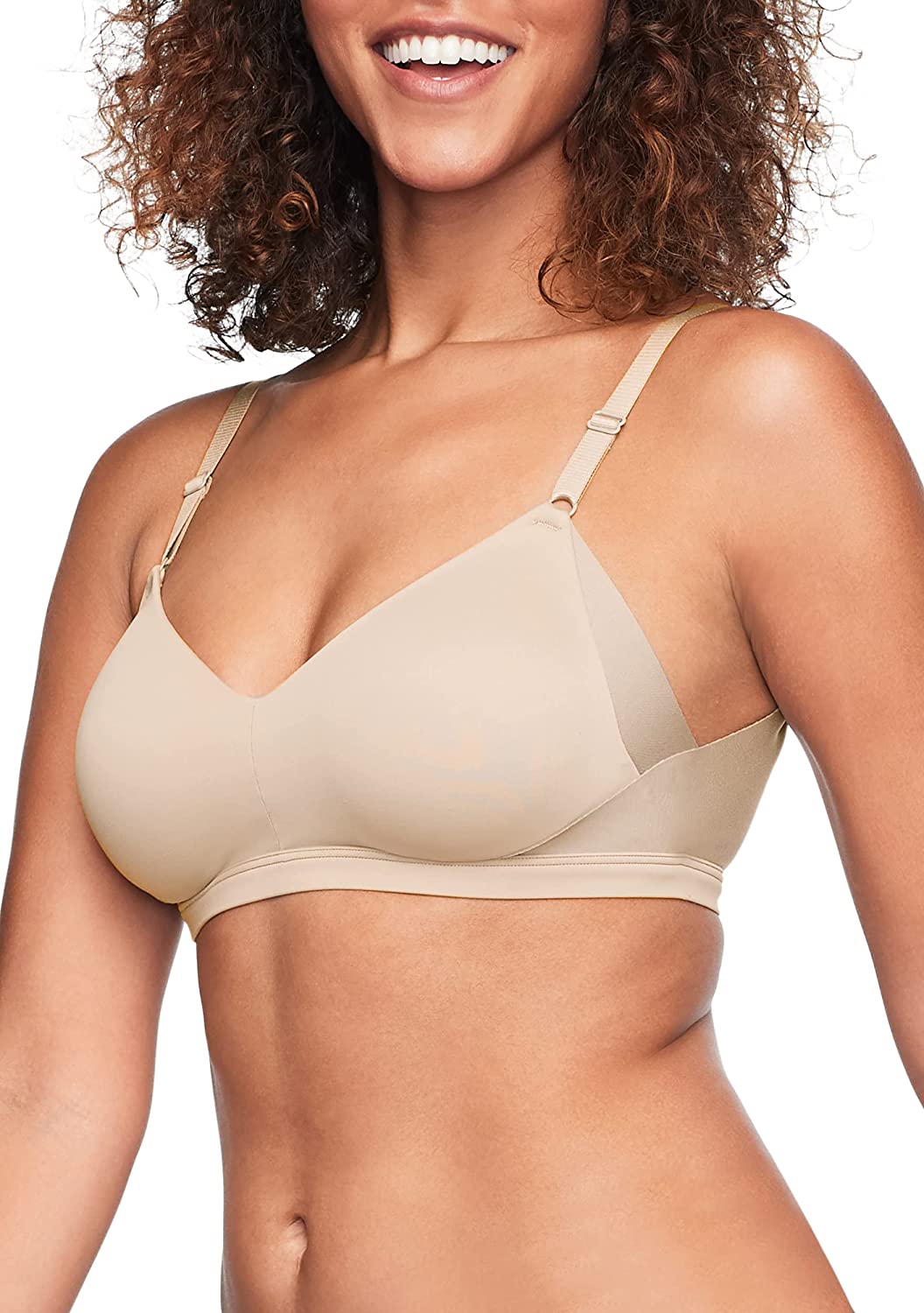 Women's No Side Effects Underarm and Back-Smoothing Comfort Wireless Lift T-Shirt Bra Rn2231a