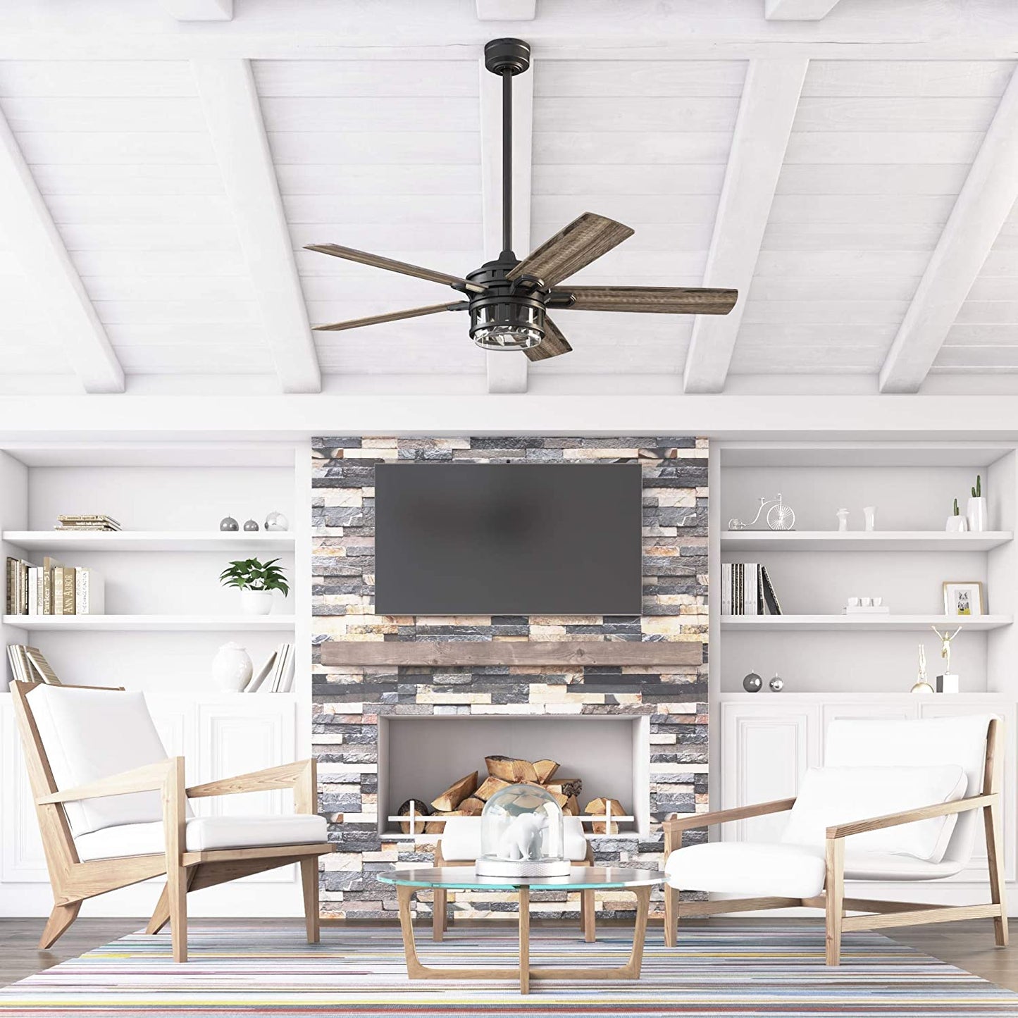 Honeywell Ceiling Fans 50690-01 Bonterra, 52 inches, Matte Black