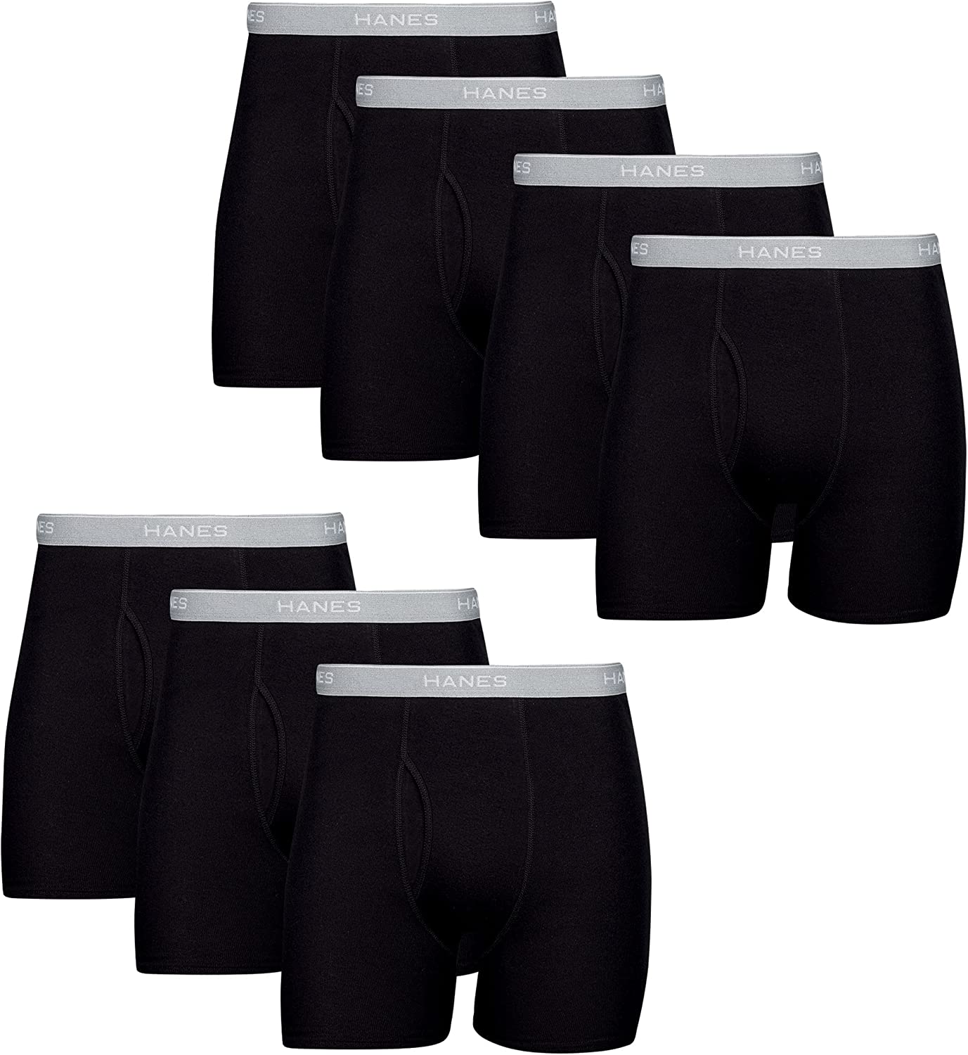 Men's Underwear Boxer Briefs, Cool Dri Moisture-Wicking Underwear, Cotton No-Ride-Up for Men, Multi-packs Available