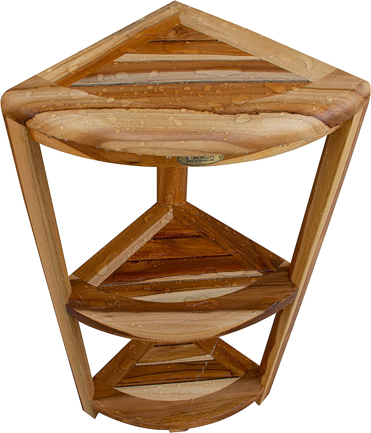 EcoDecors ED981 Oasis Corner Shelf, Natural