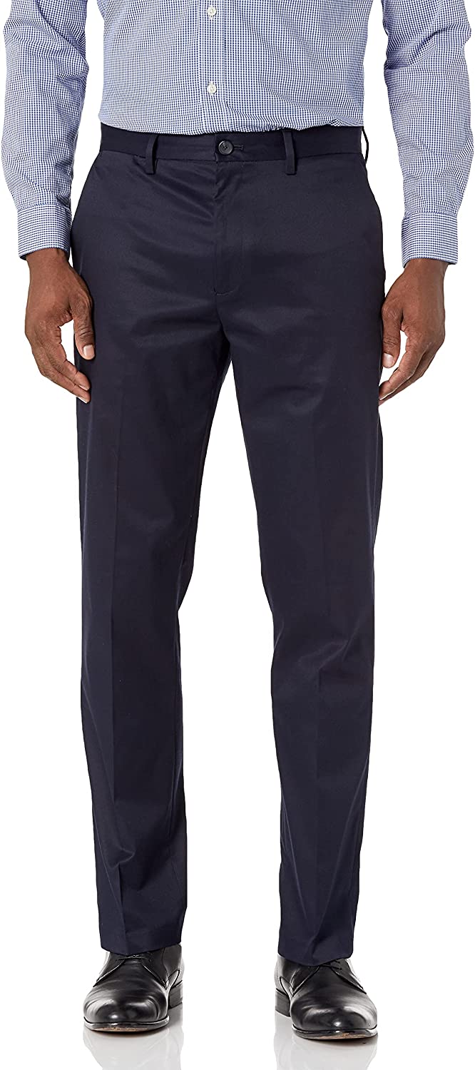 Down Men's Straight Fit Non-Iron Dress Chino Pant