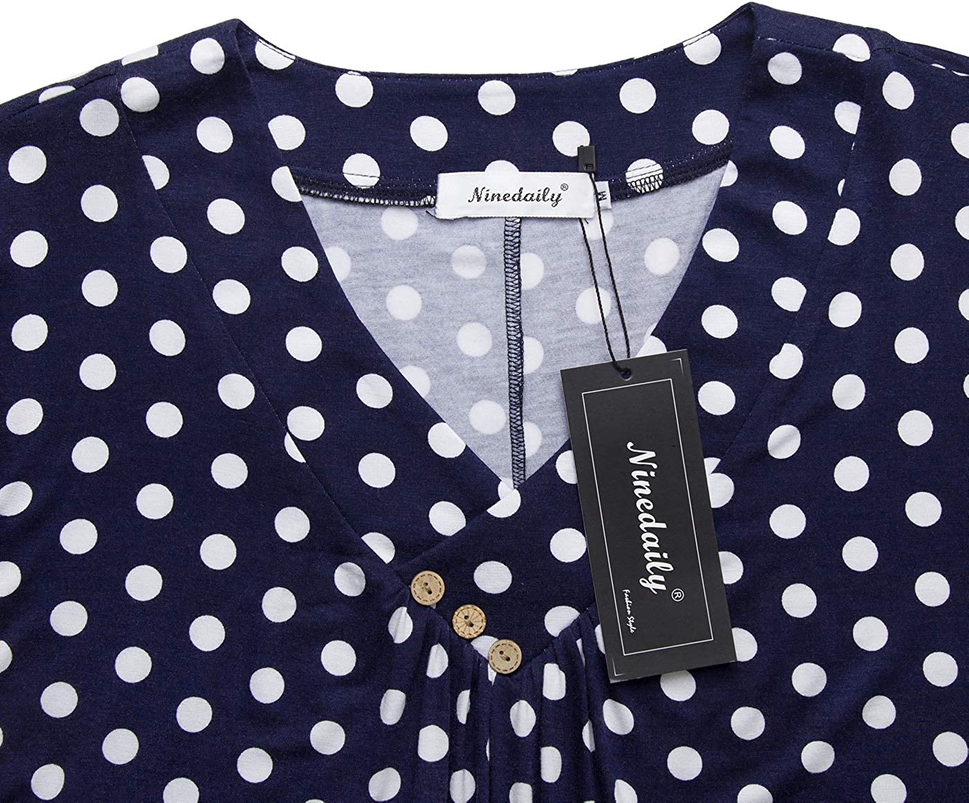 Women's Tunic Summer Short Sleeve Top Loose V Neck Dressy Shirt Blouse