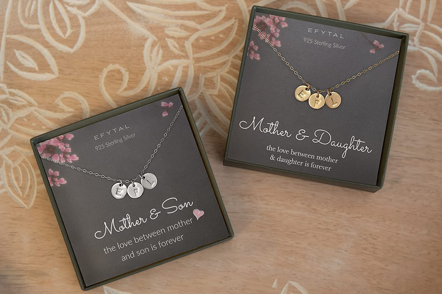Initial Necklaces for Women, Dainty 14k Gold-Filled or Sterling Silver Three Initial Necklace, Personalized Necklaces for Women, Letter Necklace for Women, j k s Necklace for Teens-Girls