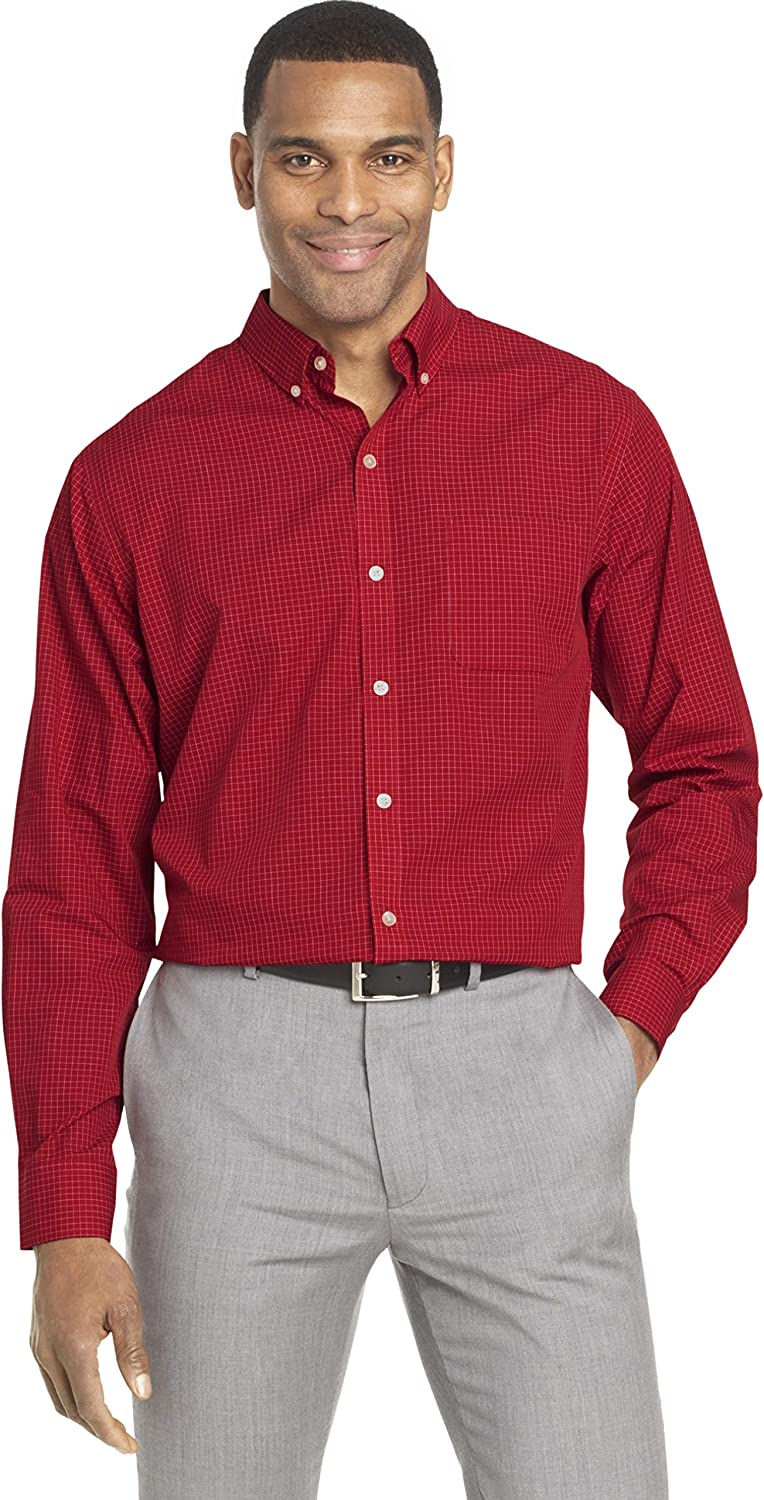 Men's Wrinkle Free Long Sleeve Button Down Shirt