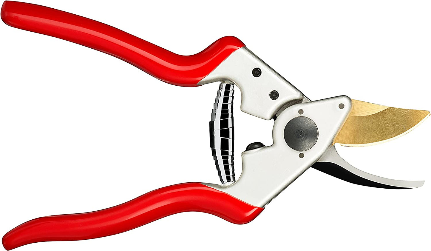 PrecisionPRO Titanium Pruning Shears - Best Bypass Pruner Garden Shears,Tree Trimmer - Ideal Shrub Plant Scissors & Rose Cutter Razor Sharp Hand Secateurs Ergonomic Gardening Tool for Effortless Cuts