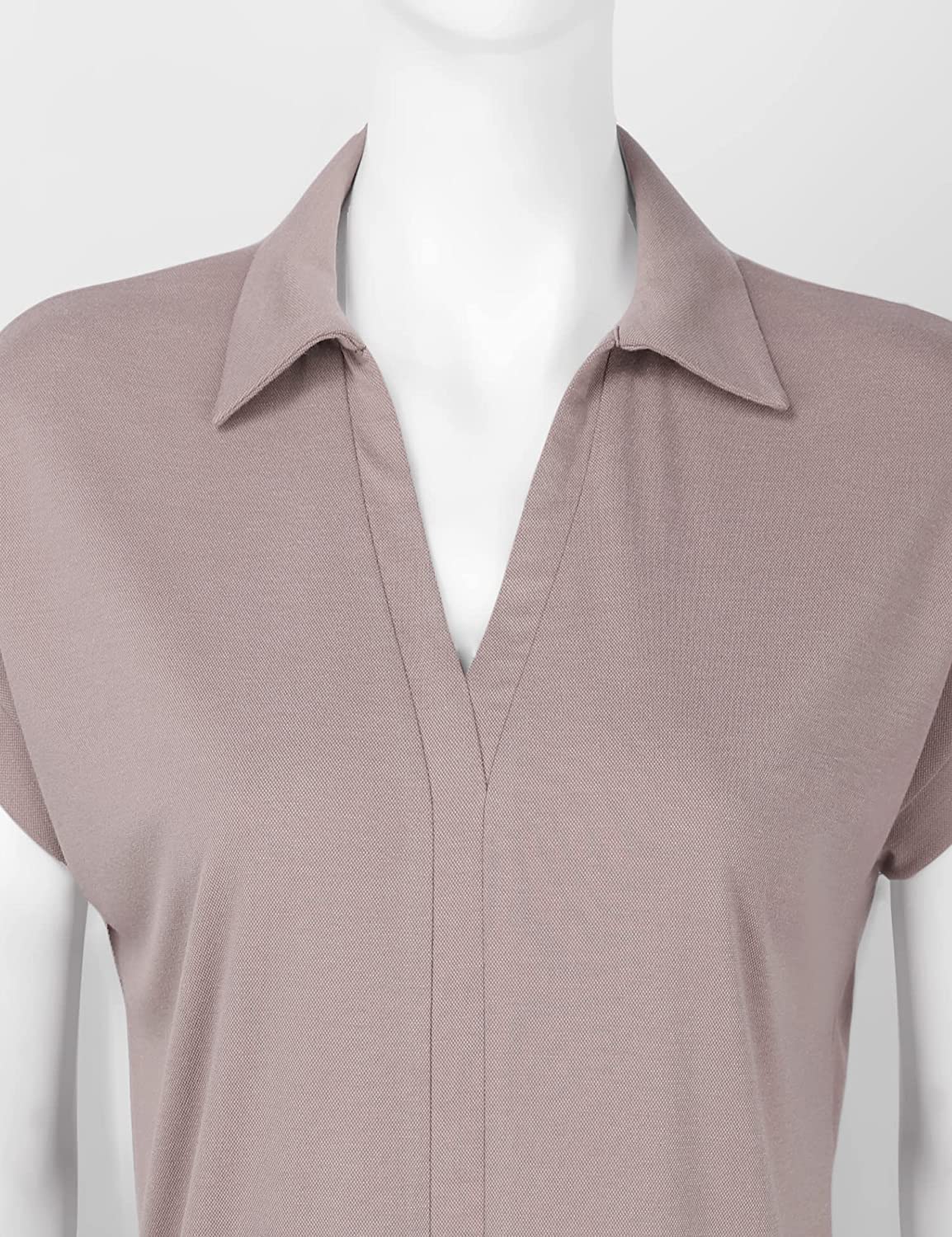 Women's Short Sleeve Tops and Blouses Business Casual Collared Tunic Shirt