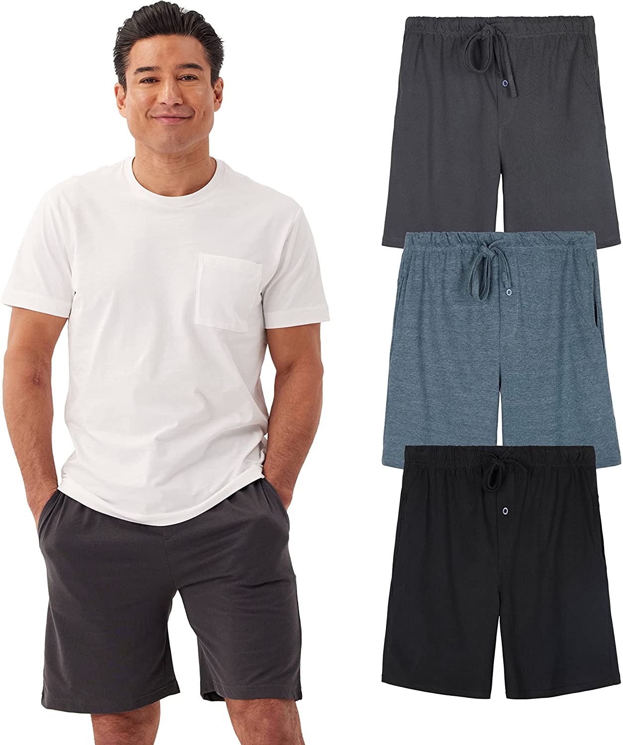 Men’s Cotton Ultra-Soft Knit Sleep Pajama Shorts & Lounge Wear